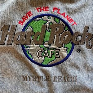 Hard rock cafe denim jacket (save the planet)